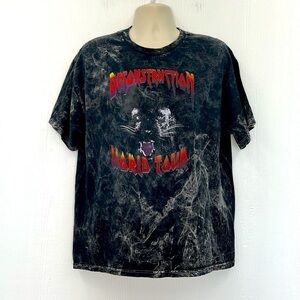 Ladrft - Deconstruction World Tour Black Panther Graphic Tye Dye T Shirt Large
